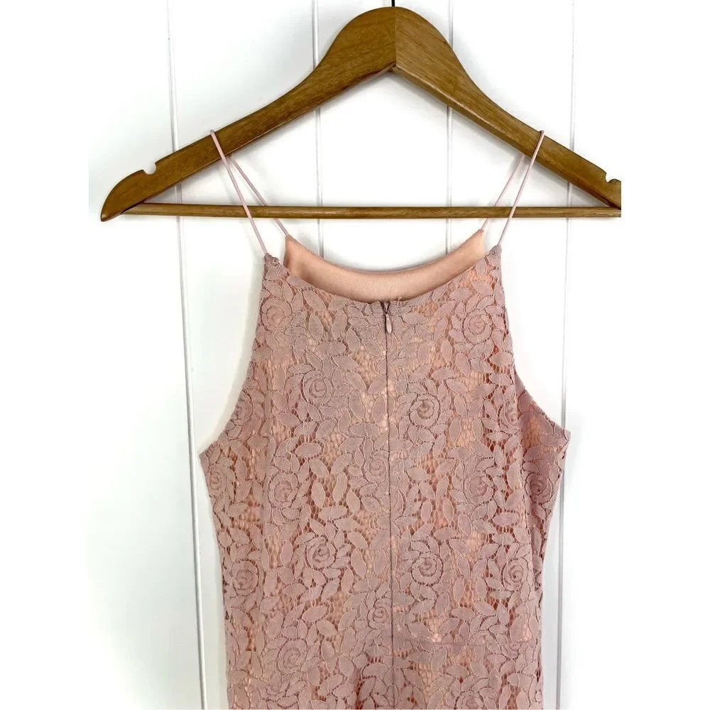 NWT Almost Pink Romantic Floral Ruffle Mini Dress S - Picture 8 of 11
